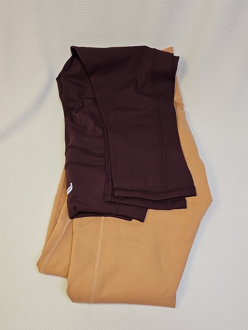 Fabletics Kids Leggings in Dark Brown and Camel